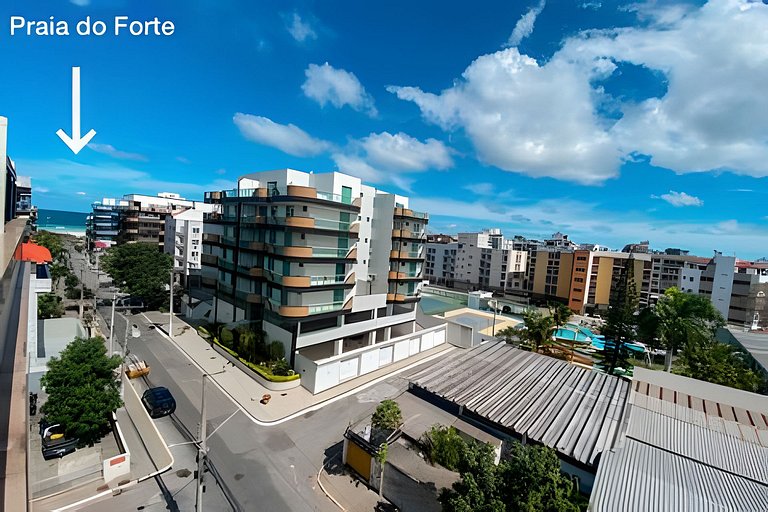 Cobertura 250m da PRAIA DO FORTE com Churrasqueira