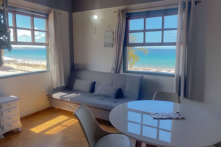 Flat 1A Vista panorâmica Mar com Piscina e wi-fi