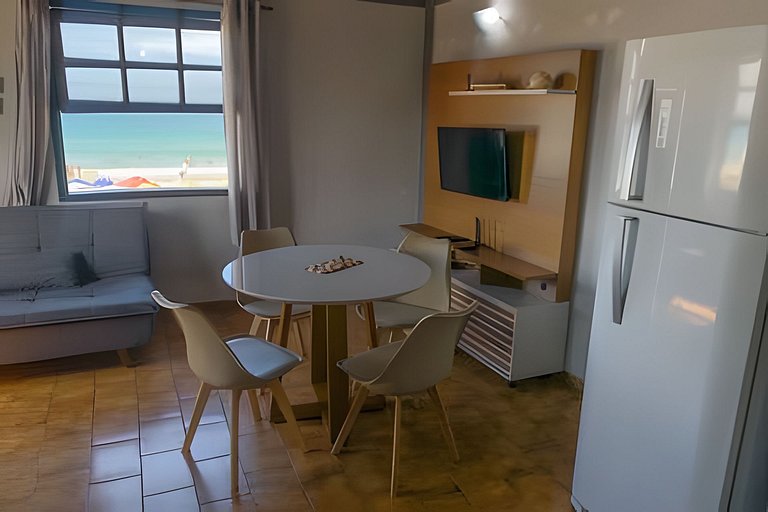 Flat 1A Vista panorâmica Mar com Piscina e wi-fi