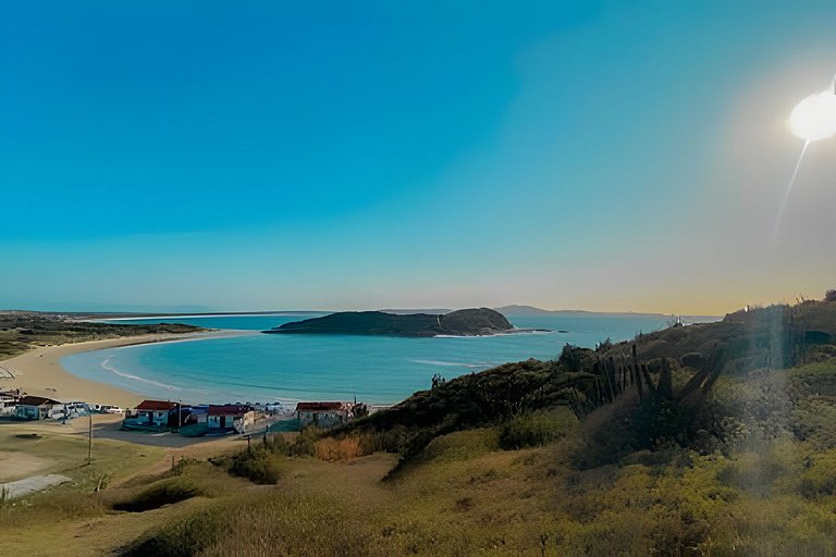 Flat 1A Vista panorâmica Mar com Piscina e wi-fi