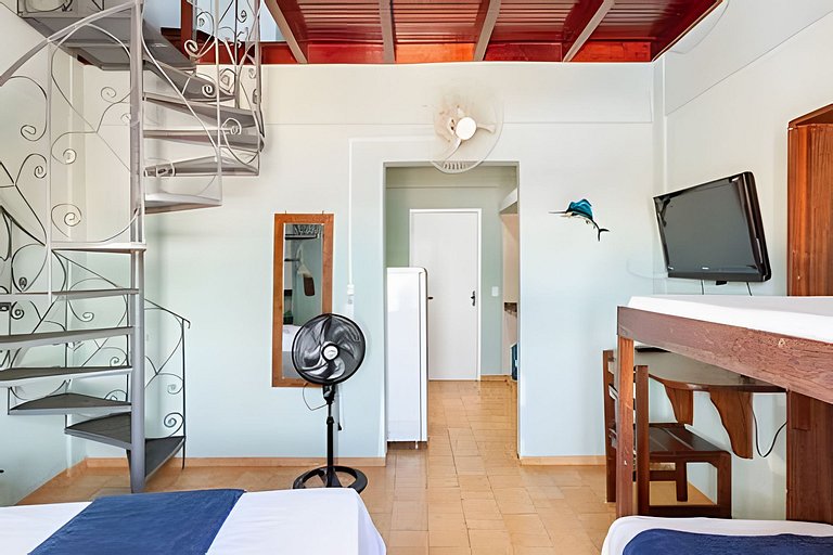 Flat 208-A Vista Mar com Piscina
