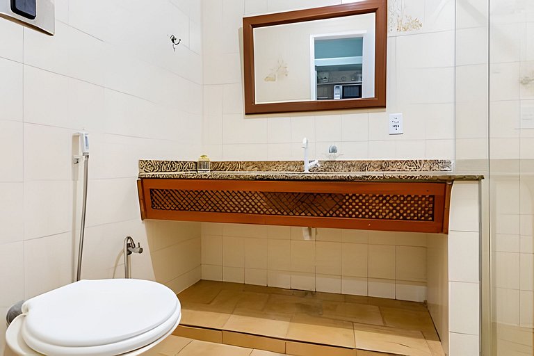 Flat 208-A Vista Mar com Piscina